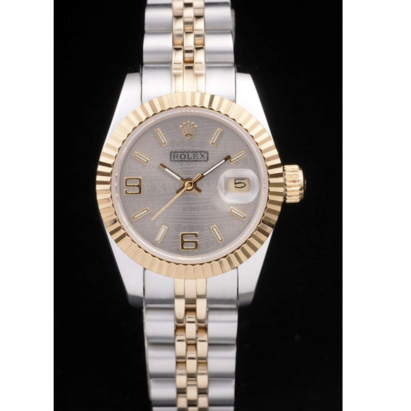 AAA Replica Watches Stainless Two Steel Rolex Tone Plated Gold Datejust Yellow 98078 0815